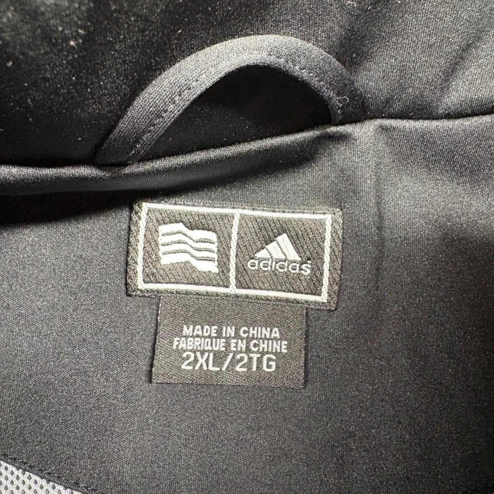 Adidas Mens ClimaProof 1/4 Zip Windbreaker 2XL Black Southshore Golf Jacket‎